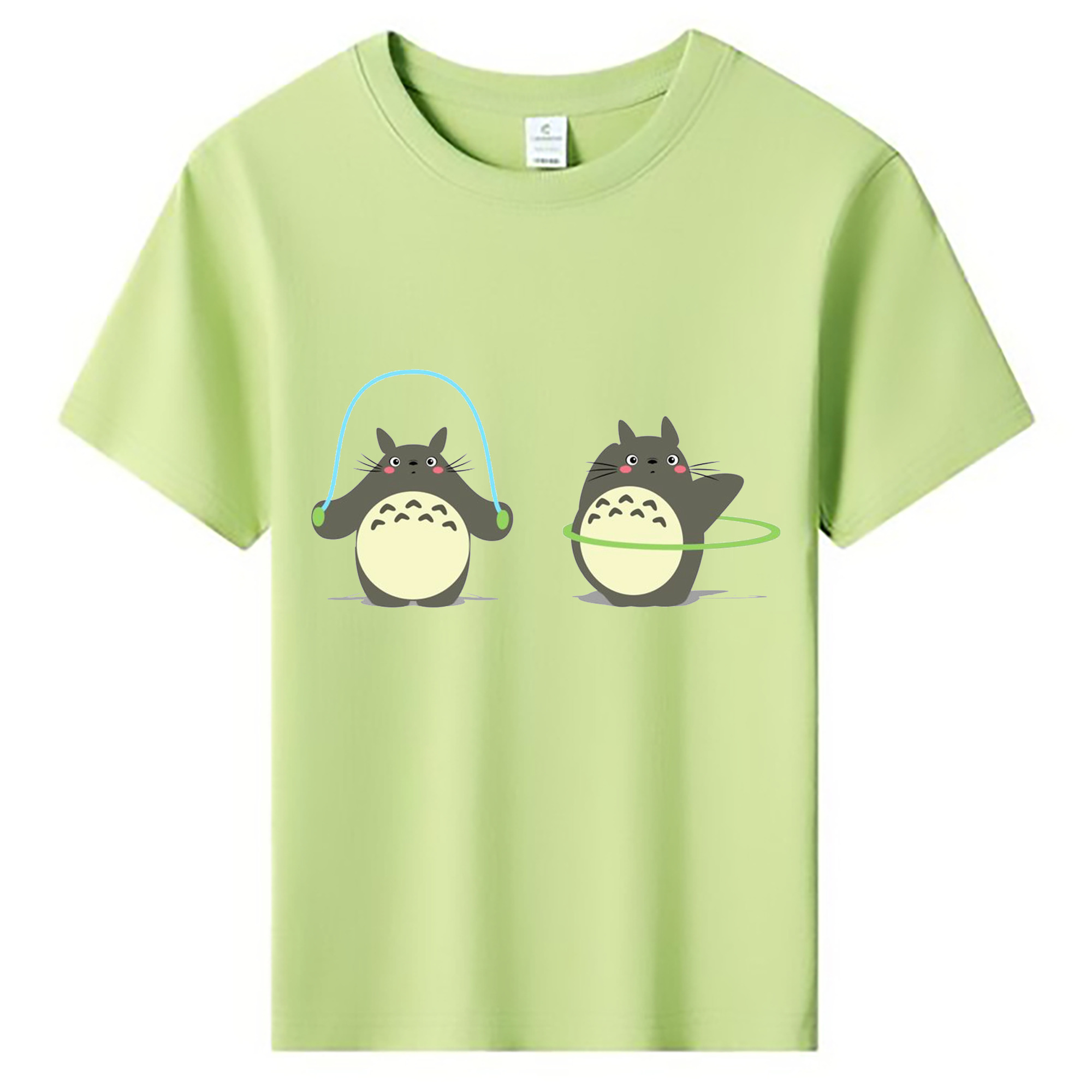 （画像用） となりのトトロ 草壁メイ 草壁サツキ My Neighbor Totoro Satsuki Kusakabe Mei Kusakabe 綿100％キッズTシャツ（フロントプリント）